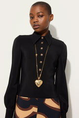 Pucci Heart Mirror Pendant Necklace