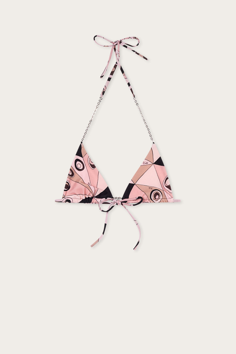 Pucci Occhi Print Triangle Bikini Top