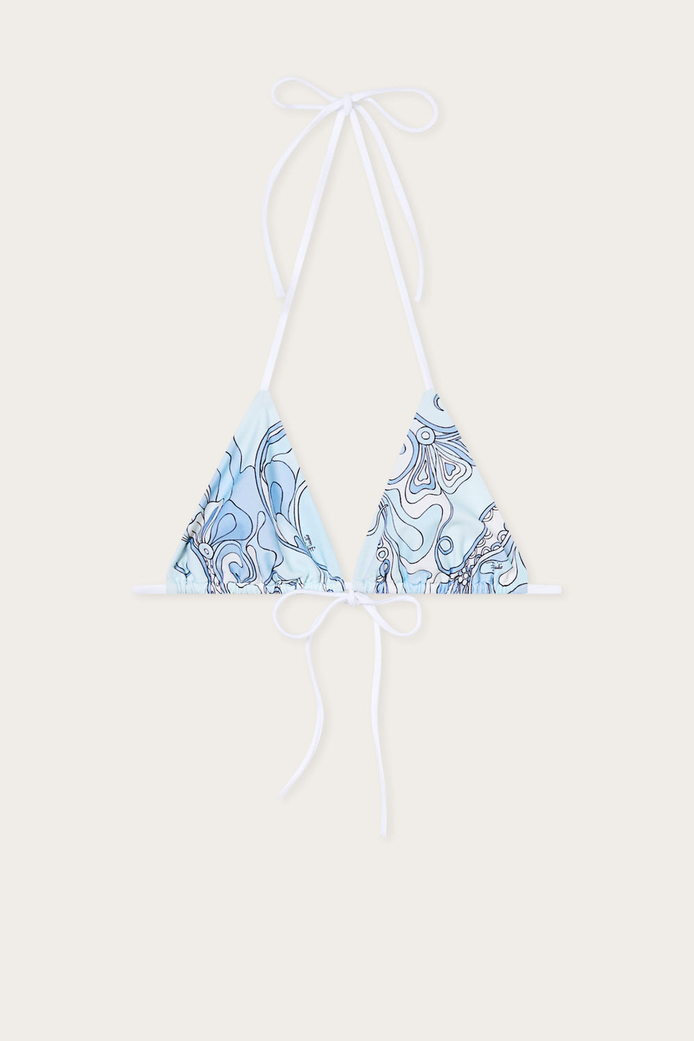 Pucci Orchidee Print Triangle Bikini Top