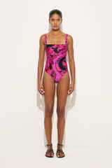 Pucci Orchidee Print Swimsuit