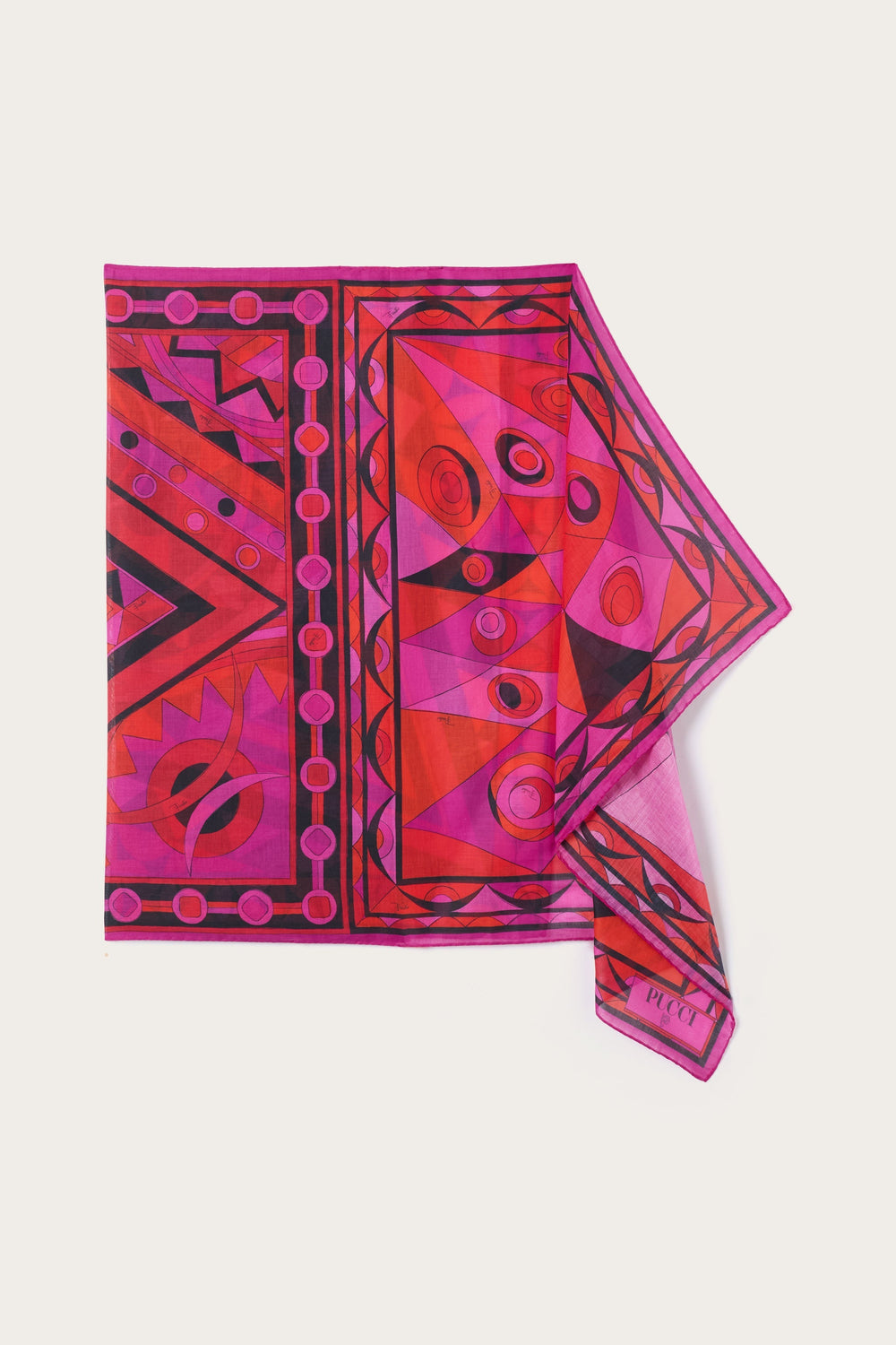 Pucci Cotton Sarong with Mixed Prints