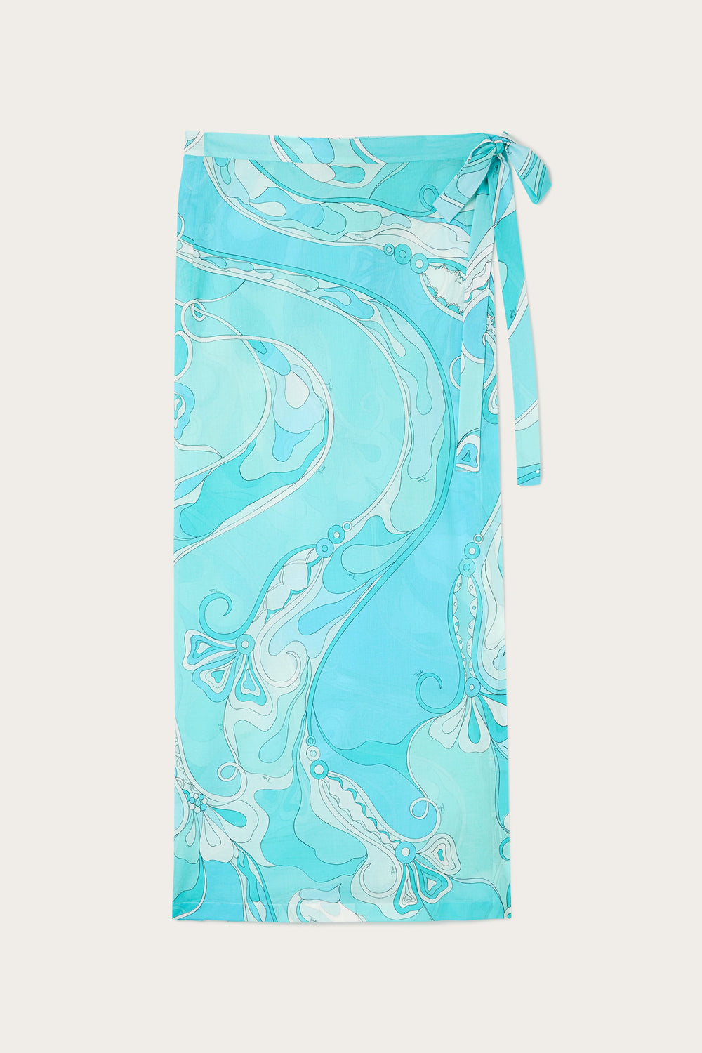 Pucci Orchidee Print Pareo Skirt