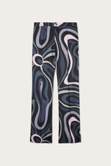 Pucci Marmo Print Silk Trousers
