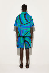 Pucci Iride Print Bowling Shirt