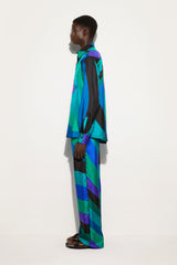 Pucci Iride Print Silk Twill Pants