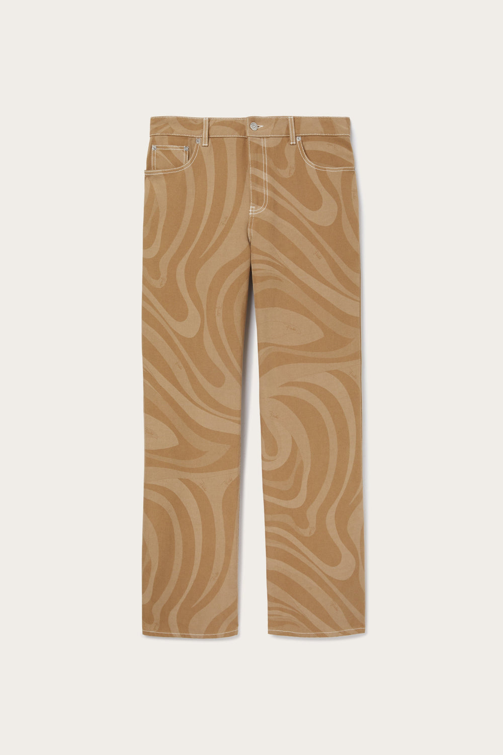 Pucci Marmo Print Canvas Pants