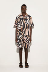 Pucci Marmo Print Bowling Shirt