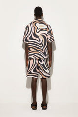 Pucci Marmo Print Bowling Shirt