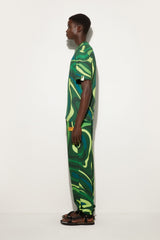 Pucci Flamed Jersey T-Shirt with Allover Print