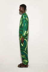 Pucci Marmo Print Fleece Sweatshirt