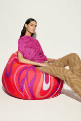 Pucci Marmo Print Pouf