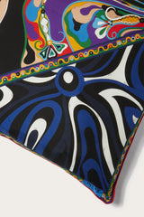 Pucci Patchwork-Print Large Silk-Twill Cushion