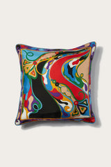 Pucci Orchidee and Iride-Print Small Silk-Twill Cushion