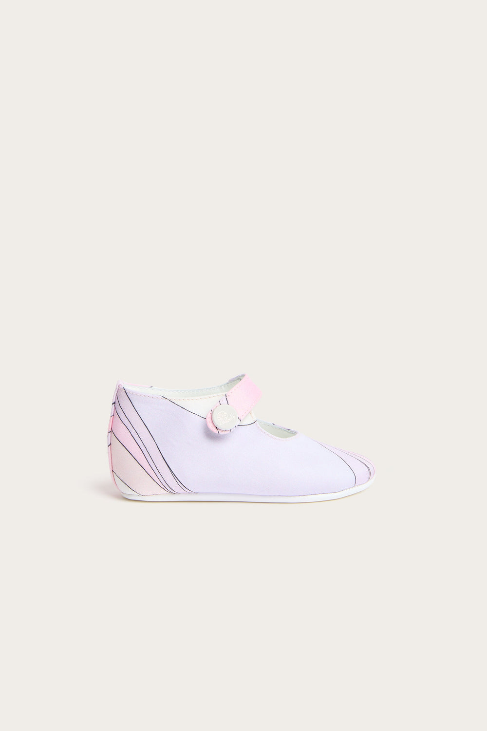 Pucci Onde Print Newborn Ballerina Flats