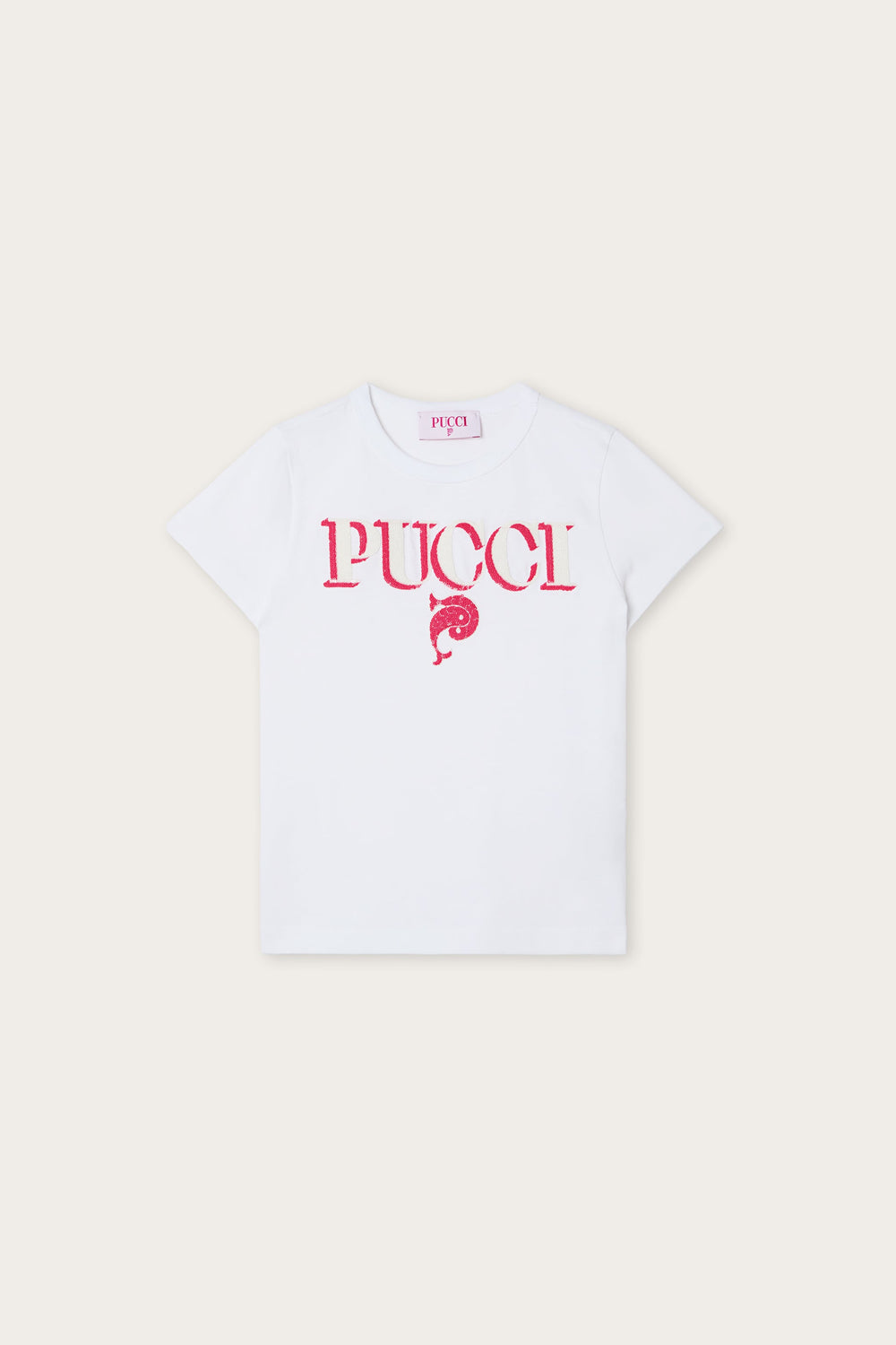 Pucci Sequin-Embellished Logo T-Shirt