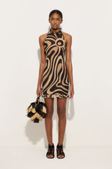 Pucci Marmo Print Dress with Ruffle Details