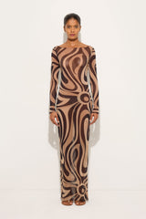 Pucci Marmo Print Tulle Dress