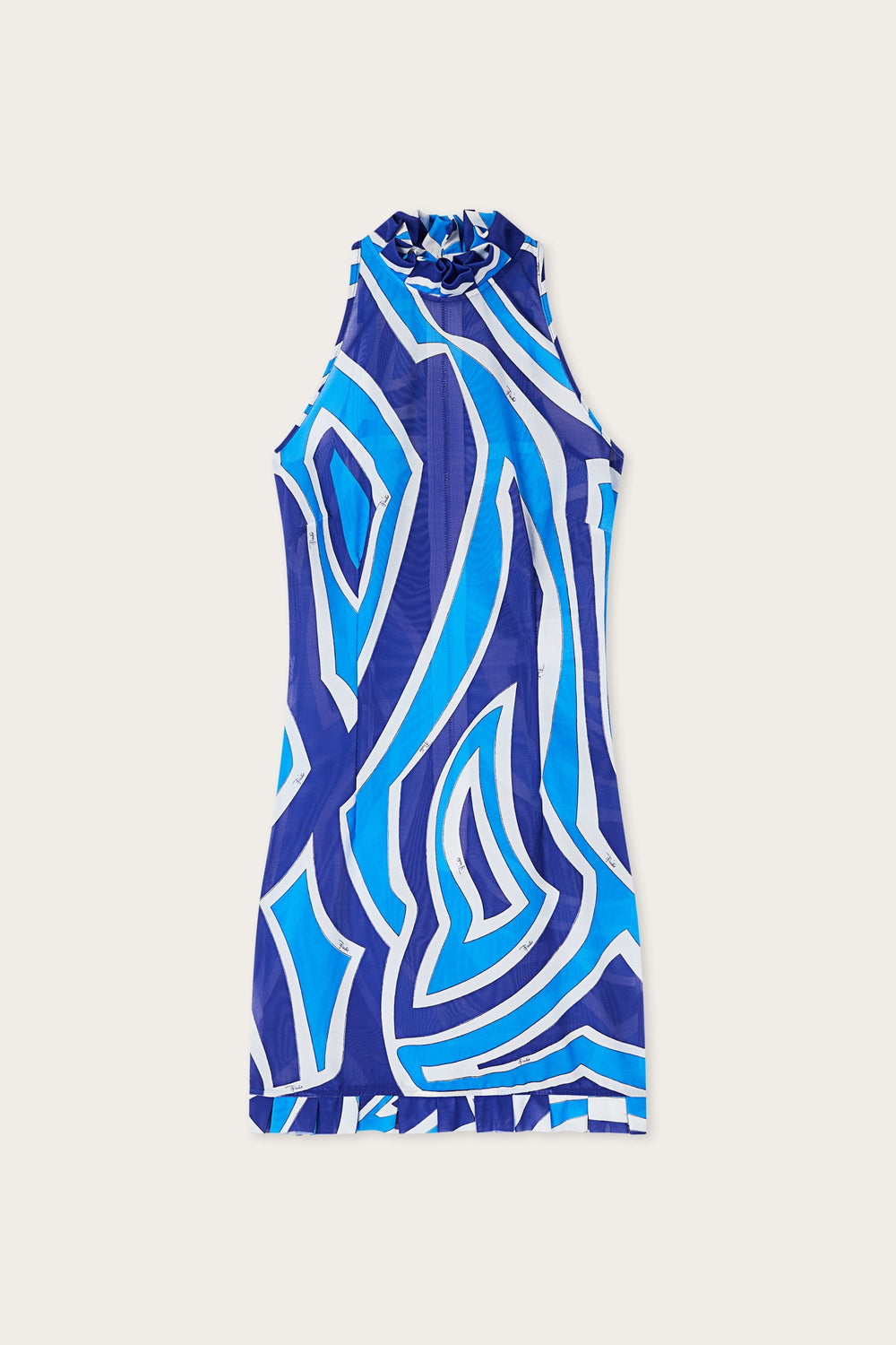 Pucci Labirinto Print Dress with Ruffle Details