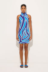 Pucci Labirinto Print Dress with Ruffle Details