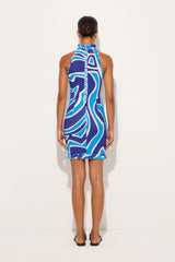 Pucci Labirinto Print Dress with Ruffle Details