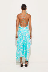 Pucci Labirinto Print Silk Twill Dress