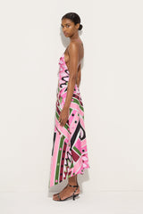 Pucci Vivara Print Long Silk Dress
