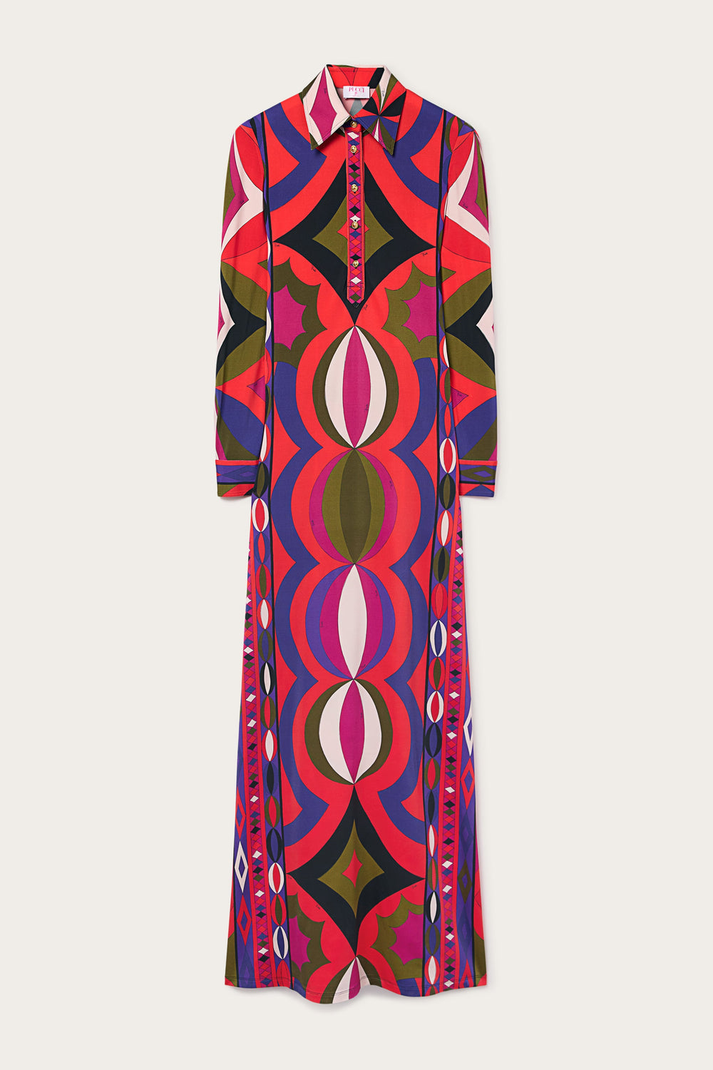 Pucci Collane Print Jersey Satin Dress