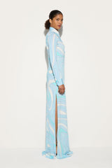 Pucci Marmo Print Chemisier Dress