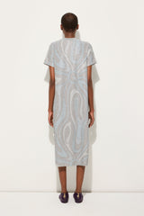 Pucci Marmo Print Dress in Jersey Lamé