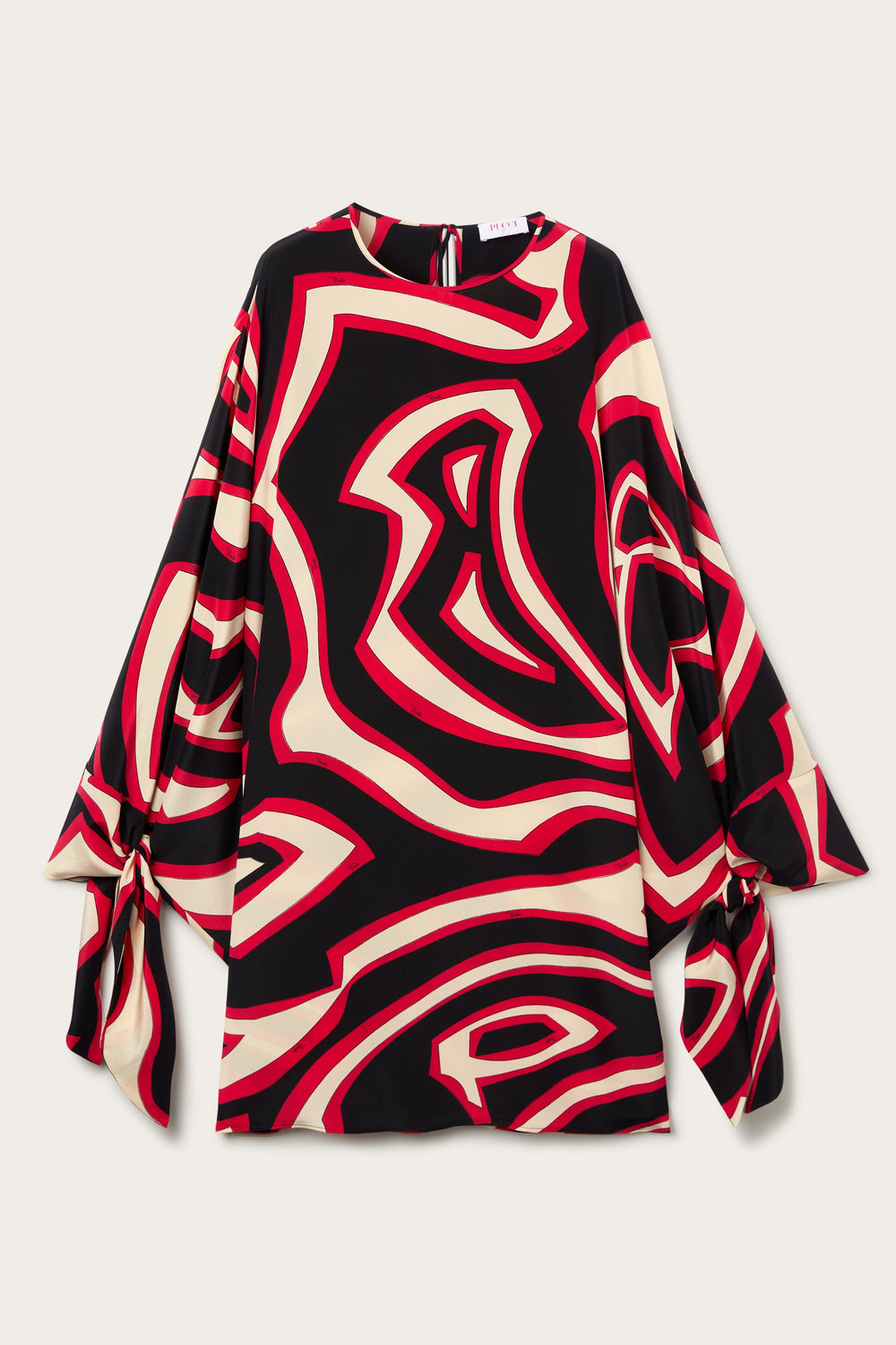 Pucci Labirinto Print Short Silk Kaftan