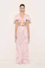 Pucci Iride Print Knot Top
