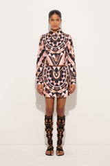 Pucci Manuba Print Silk Crop Shirt