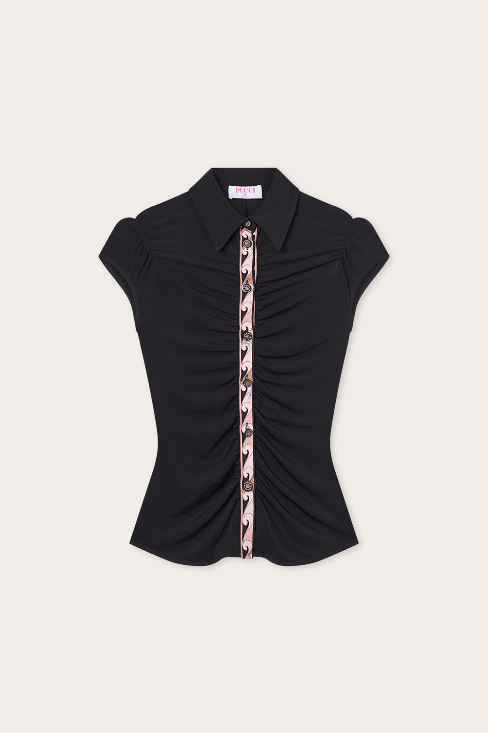 Pucci Blouse with Drape Detail