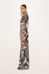 Pucci Vivara Print Tulle Crop Top
