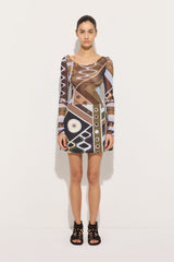 Pucci Vivara Print Tulle Top