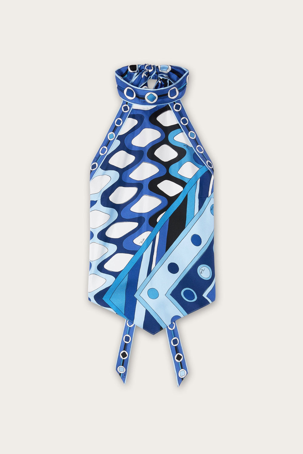 Pucci Vivara Print Sleeveless Top