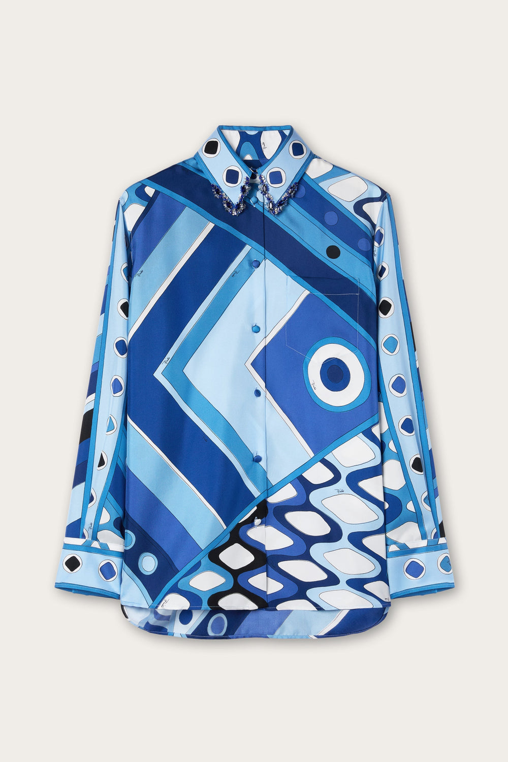 Pucci Vivara Print Shirt with Embroidery