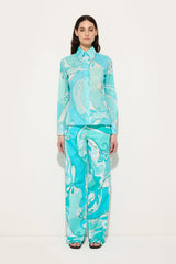Pucci Orchidee Print Cotton Shirt