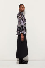 Pucci Orchidee Print Silk Blouse