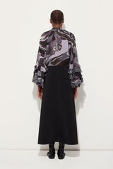 Pucci Orchidee Print Silk Blouse