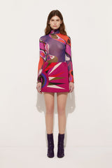 Pucci Orchidee Print Tulle Top