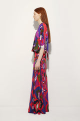 Pucci Orchidee Print Cape Blouse