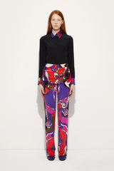 Pucci Crêpe de Chine Shirt with Printed Details