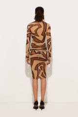 Pucci Labirinto Print Tulle Top