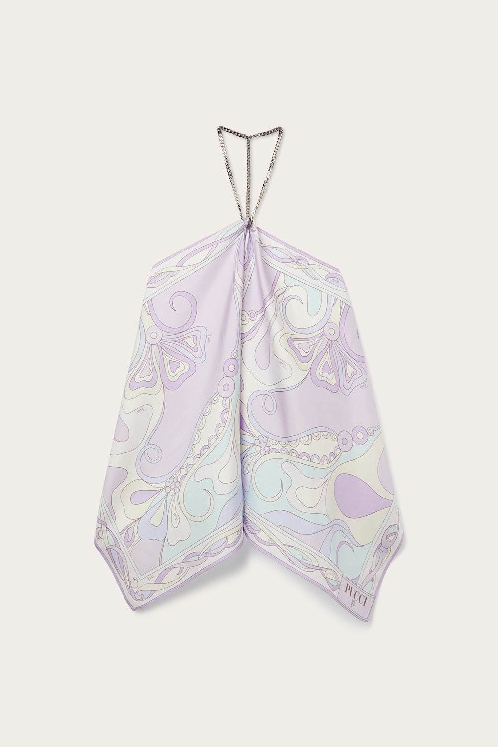 Pucci Orchidee Print Chain Top