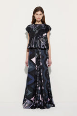 Pucci Collane Print Silk Palazzo Pants
