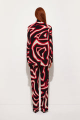 Pucci Labirinto Print Silk Pajama Trousers