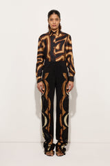 Pucci Embroidered Straight-Leg Pants