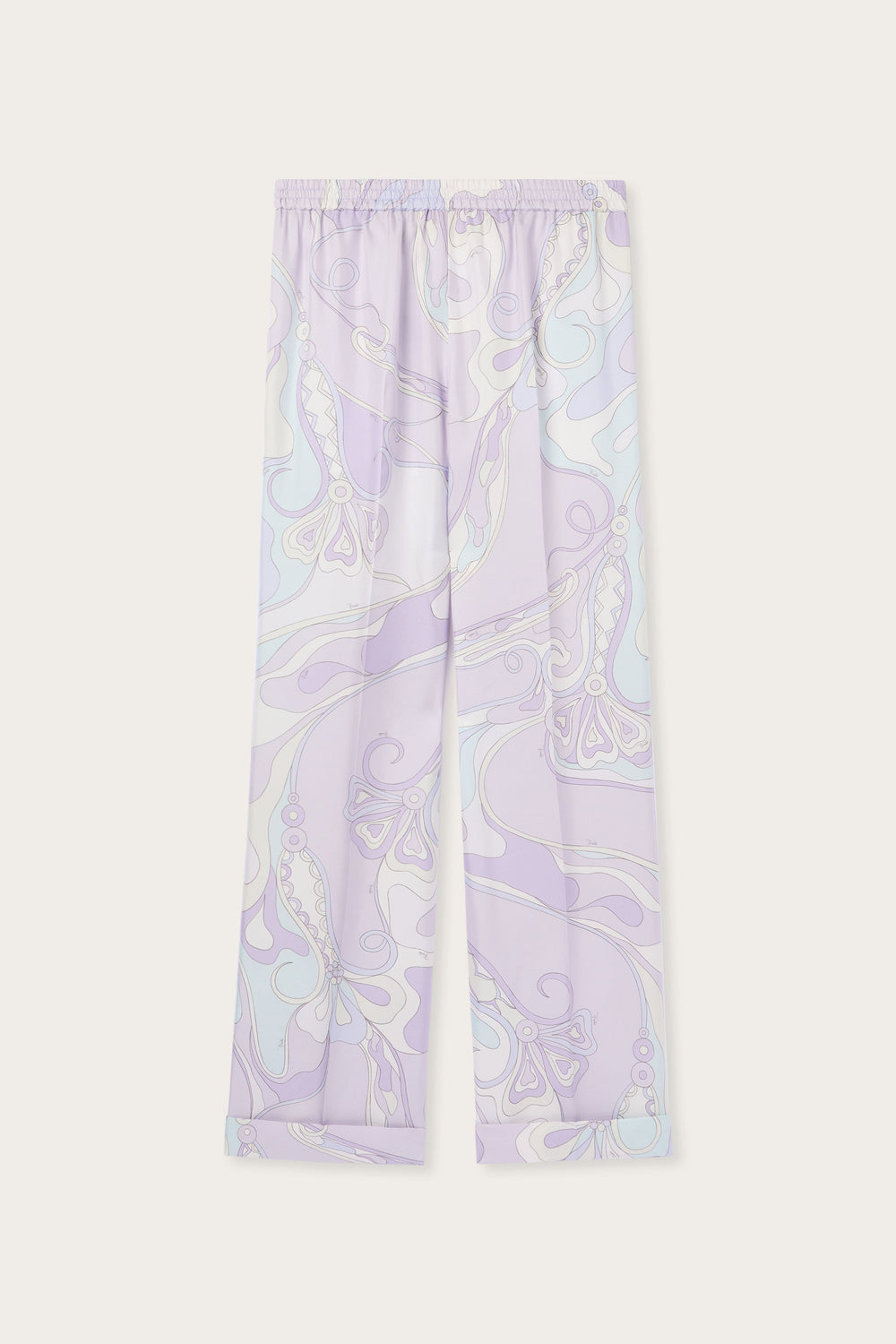 Pucci Orchidee Print Silk Pajama Trousers