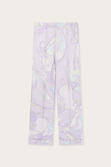 Pucci Orchidee Print Silk Pajama Trousers